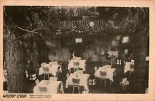 Melody Ledge Restaurant interior, Los Angeles, CA Postcard picture