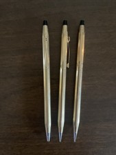 Vintage Lot of 3 10k & 12k Gold Filled Cross Ballpoint Pen/Pencils Parts picture