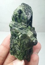 158-gm Chromium Rich Green Diopside Cluster Specimen from skardu, Pakistan. picture