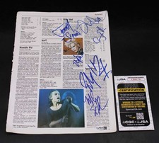 Billy Idol +7 Signed Page Encyclopedia Autograph JSA ZJ19991 picture