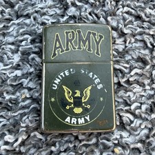 2005 US Army Emblem Official Seal Zippo Lighter Sold as Is Used Condition  picture