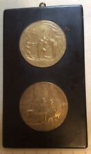 2 1-Sided 1909 HUDSON-FULTON CELEBRATION / EXPOSITION OFFICIAL MEDAL Lot - Rare picture