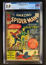 AMAZING SPIDER-MAN #9 CGC 3.0 1st Electro - EXCEL Regis/Colors - NEW CGC CASE picture