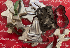 $1 & UP VINTAGE COOKIE CUTTERS CUTTER METAL BUILD YOUR LOT HALLOWEEN CHRISTMAS picture