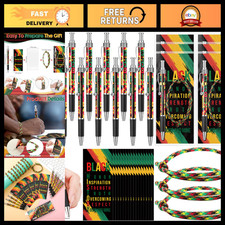 Sayglossy Juneteenth Day Gifts Bulk African American Juneteenth Holiday Pen Sili picture