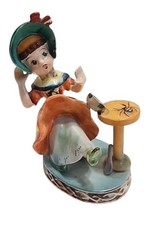 Vintage Little Miss Muffet Ceramic Figurine 5