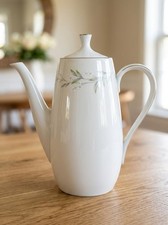 Vintage St Regis 101 Coffee Pot w Lid Fine China Japan 101 Floral Platinum LNC picture