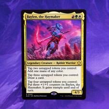 Baylen, the Haymaker 0205 BLB Bloomburrow MTG Commander Rabbit Warrior Baylen picture