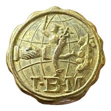 RARE Antique International Brotherhood of Magicians IBM Screwback Lapel Pin OLD picture
