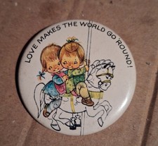 vintage 1970s Hallmark/Norcross pinback button picture